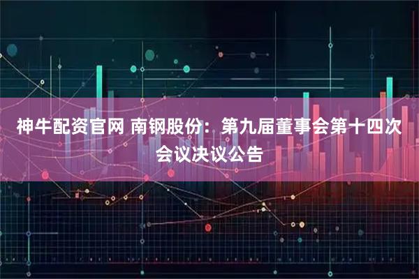 神牛配资官网 南钢股份：第九届董事会第十四次会议决议公告
